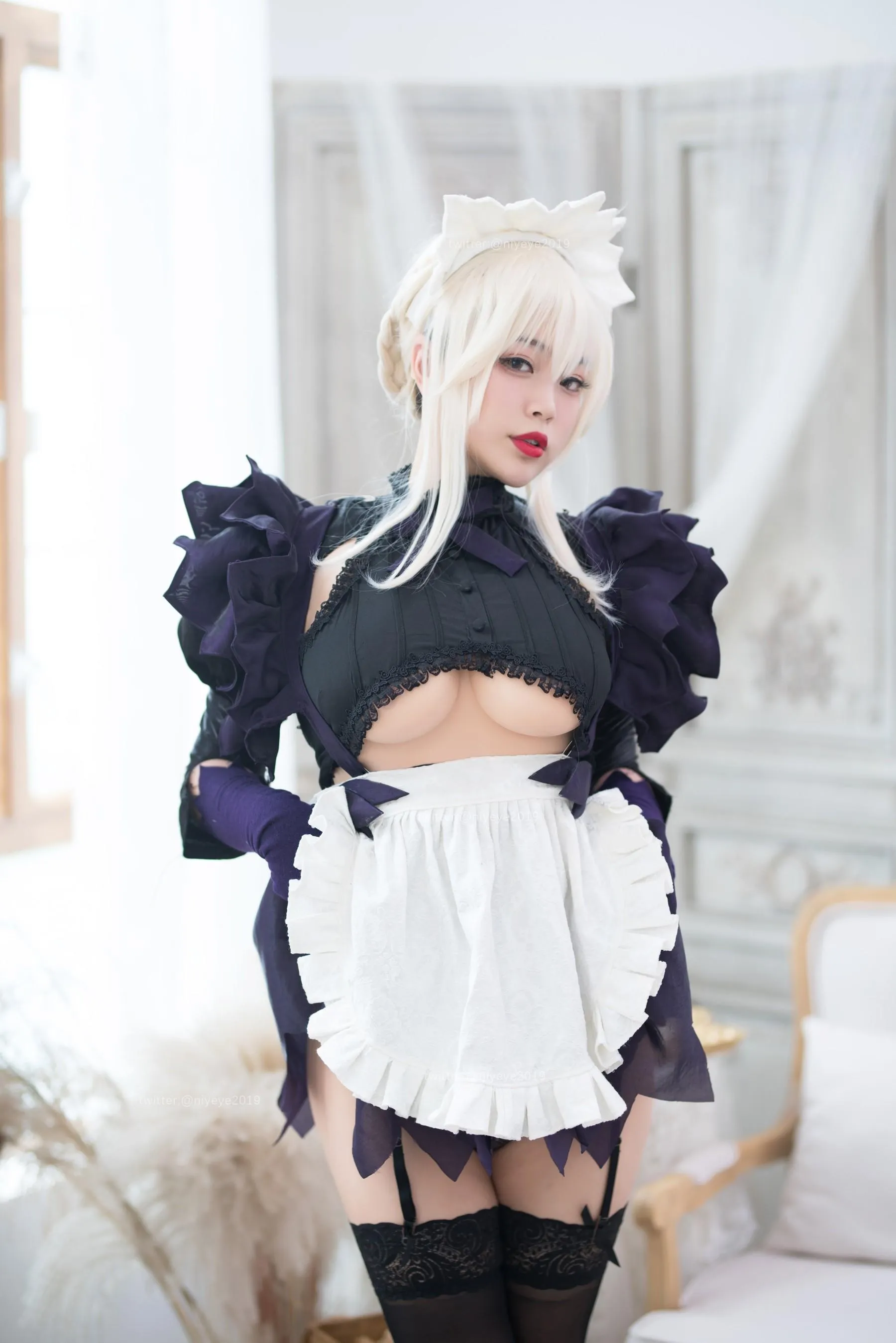 白烨 – NO.53 黑枪呆女仆 [51P]插图4